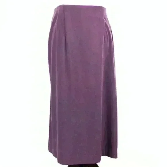 Long purple womens skirt size PL stretch career